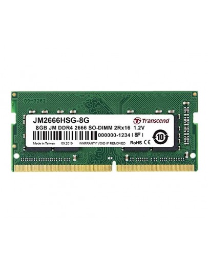 Transcend 8GB JM DDR4 2666Mhz SO-DIMM 1Rx16 1Gx16 