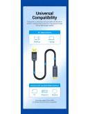 Vention кабел Cable DisplayPort to HDMI 1.5m - 4K, Gold Plated - HAGBG