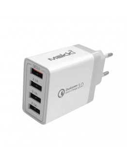 Makki бързо зарядно Fast Charger - QC3.0+3xUSB 30W White - MAKKI-QC48W4