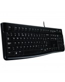 LOGITECH K120 Corded Keyboard - BLACK - USB - US