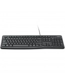 LOGITECH K120 Corded Keyboard - BLACK - USB - US