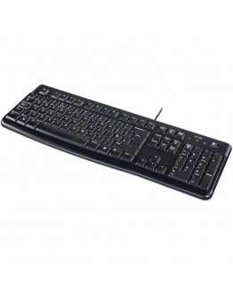 LOGITECH K120 Corded Keyboard - BLACK - USB - US