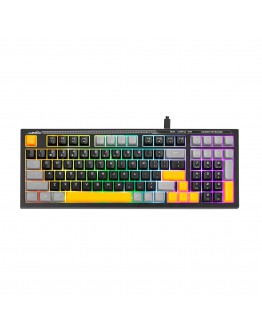 Marvo геймърска клавиатура Gaming Keyboard Soldat S50A - Rainbow, 98 keys - MARVO-K638A