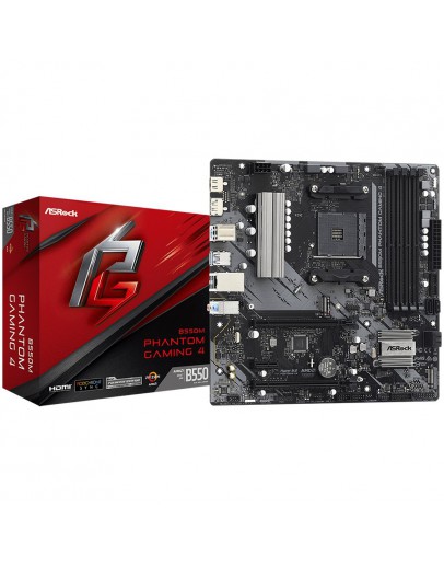 ASROCK Main Board Desktop B550M PHANTOM GAMING 4