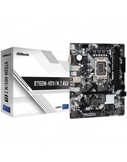 ASROCK MB LGA1700 B760 2 x DDR5 DIMM 2 x Hyper