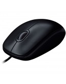 LOGITECH B100 Corded Mouse - BLACK - USB -