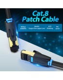 Vention Кабел LAN SFTP Cat.8 Patch Cable - 1.5M Black 40Gbps - IKABG