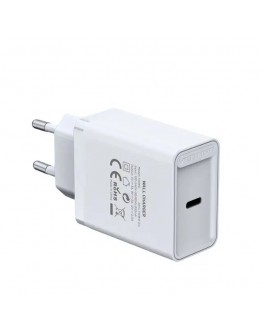 Vention бързо зарядно Fast Charger Wall - QC4.0, PD3.0 Type-C, 30W White - FAIW0