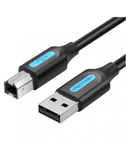 Vention Кабел USB 2.0 A Male to B Male, Black 1.5m - COQBG