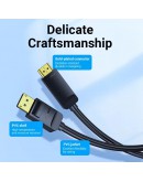 Vention кабел Cable DisplayPort to HDMI 3.0m - 4K, Gold Plated - HFOBI