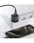 Acefast Универсално зарядно за стена Charger Wall GaN PD20W - A73 Mini - USB-C x 1, Black