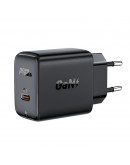 Acefast Универсално зарядно за стена Charger Wall GaN PD30W - A21 - USB-C x 1, Black