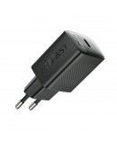 Acefast Универсално зарядно за стена Charger Wall GaN PD25W - A104 - USB-C x 1, Black