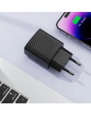 Acefast Универсално зарядно за стена Charger Wall GaN PD25W - A104 - USB-C x 1, Black