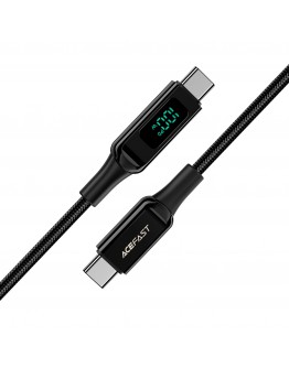 Acefast Кабел USB-C to USB-C Cable 100W 2m with digital display - C6-03 - Black