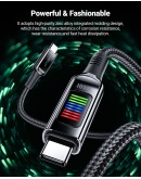 Acefast Кабел USB-C to USB-C Cable 100W 1.2m with LED display - C7-03 - Black