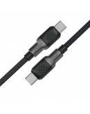 Acefast Кабел USB-C to USB-C Cable 60W Silicone braid 1.2m - C10-03 - Black