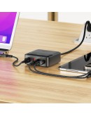 Acefast настолно зарядно за стена Desktop Wall Charger PD65W GaN Z6, USB-C x 2, USB-A x 2