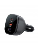 Acefast зарядно за кола Fast Charger Car PD3.1 165W - B14 - USB-C x 2, USB-A x 1, Black