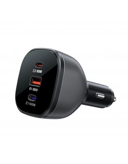 Acefast зарядно за кола Fast Charger Car PD3.1 165W - B14 - USB-C x 2, USB-A x 1, Black