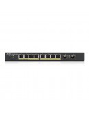 ZyXEL GS1900-10HP v2, 8-port GbE L2 PoE Smart Swit