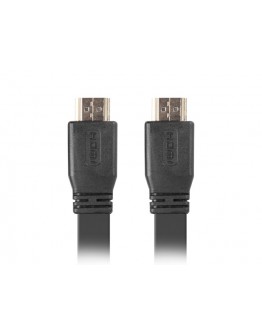 Lanberg HDMI M/M V2.0 cable 1m, 4K flat, black