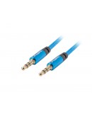 Lanberg mini jack 3.5mm M/M 3 pin cable 3m, blue p