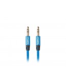 Lanberg mini jack 3.5mm M/M 3 pin cable 1m, blue p