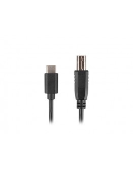 Lanberg USB-C (M) -> USB-B (M) 2.0 ferrite cable 1