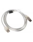 Lanberg extension cable USB 2.0 AM-AF,  1.8m, tran