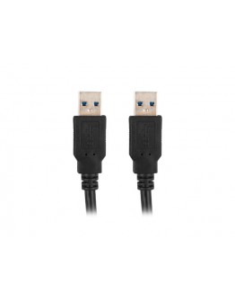 Lanberg USB-A M/M 3.0 cable 1m, black