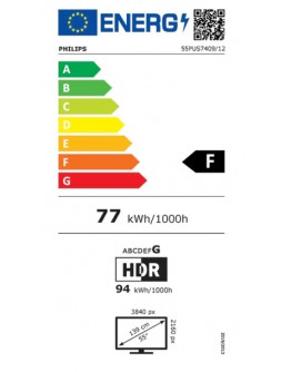 Телевизор Philips 55PUS7409/12, 55 4K UHD LED, 3840x2160, DV