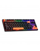 Marvo механична геймърска клавиатура Gaming Mechanical keyboard 87 keys, Orange caps TKL - KG901C