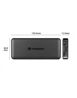 Transcend 3-Port Hub, 1-Port PD, SD/MicroSD Reader