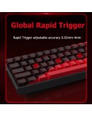 Madlions професионална геймърска механична клавиатура Professional Gaming Mechanical Keyboard MAD 68 HE RGB - 1K, Magnetic Amber Pro Switches - White