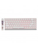 Madlions професионална геймърска механична клавиатура Professional Gaming Mechanical Keyboard MAD 68 HE Flagship - 8K, Magnetic Amber Pro Switches - White