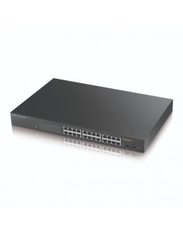 ZyXEL GS1900-24HP v2, 24-port GbE L2 PoE + 2 x GbE