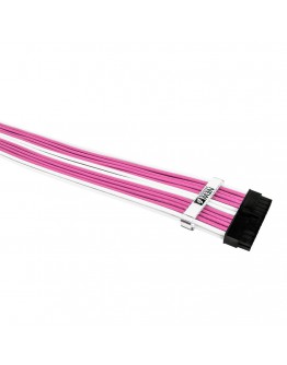 1stPlayer комплект удължителни кабели Custom Modding Cable Kit Pink/White - ATX24P, EPS, PCI-e - PKW-001