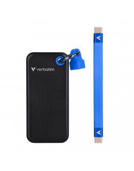 Verbatim Pocket SSD USB 3.2 Gen 2 2TB Black/Blue