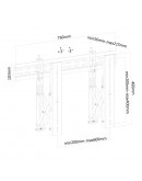 Neomounts Flat Screen Wall Mount for video walls (