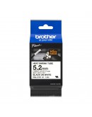 Brother HSe-211E 5.2mm Black on White Heat Shrink 