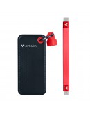 Verbatim Pocket SSD USB 3.2 Gen 2 1TB Black/Red