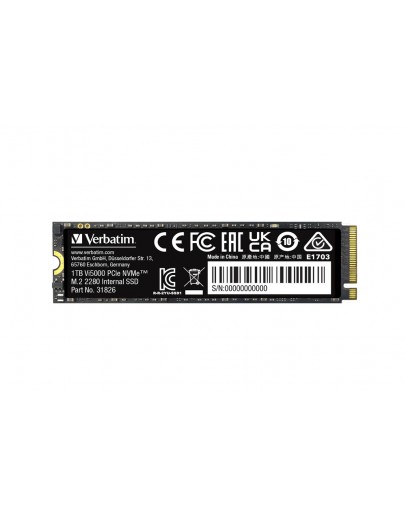 Verbatim Vi5000 Internal PCIe NVMe M.2 SSD 1TB