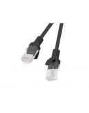 Lanberg patch cord CAT.5E 0.5m, black