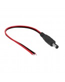 DC кабел DeTech, 5.5x2.1 M, 0.3m, Черен - 18369