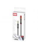 Аудио кабел Earldom ET-AUX03, 3.5mm жак, М/М, 1.0м, Черен - 40225