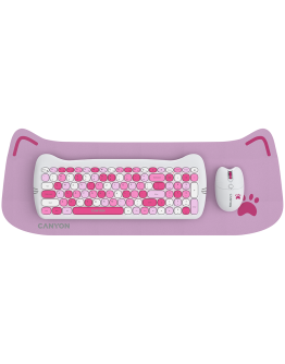 CANYON HSET-W6 EN Keyboard+Mouse Kitty Edition