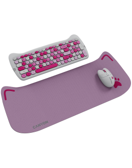CANYON HSET-W6 EN Keyboard+Mouse Kitty Edition