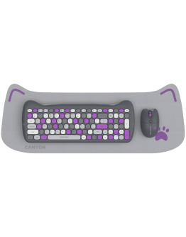 CANYON HSET-W6 EN Keyboard+Mouse Kitty Edition