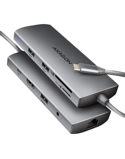 AXAGON HMC-8HLSA USB-C 3.2 Gen 1 hub, 3x USB-A +